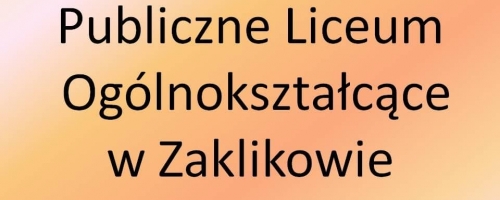 Publiczne Liceum Ogólnokształcące w Zaklikowie-Oferta edukacyjna proponowana  na rok szkolny 2016/2017